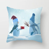 Snowman Christmas Pillow Case