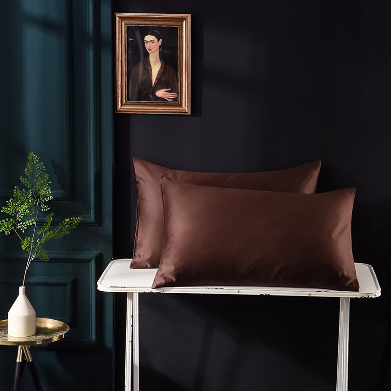 Polychromatic Silk Satin Zipper Pillow Case