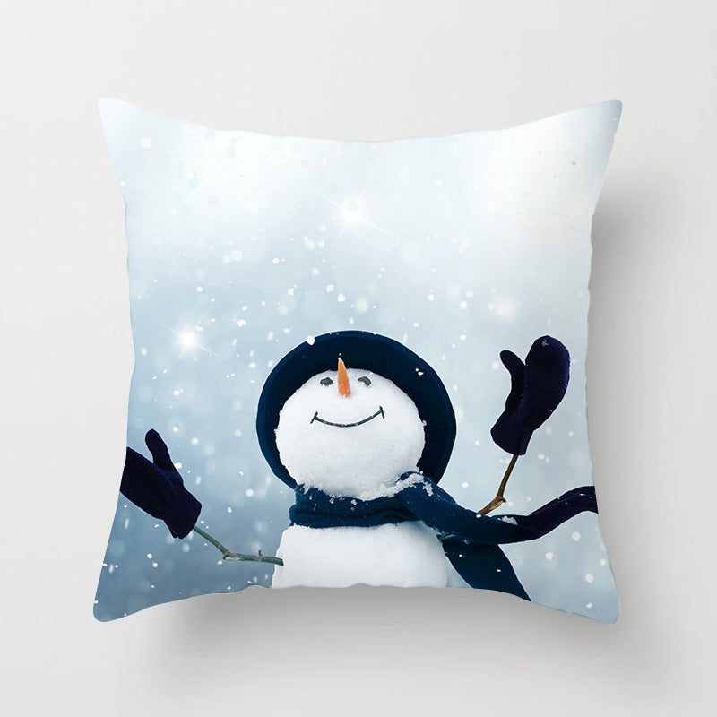 Snowman Christmas Pillow Case