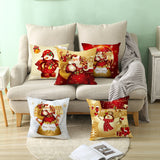 Leaf Hugging Pillow Case Sofa Cushion Napping Pillow Lumbar Cushion Cover Pillow Case Seat Pillow Cover
