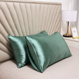Polychromatic Silk Satin Zipper Pillow Case
