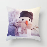 Snowman Christmas Pillow Case