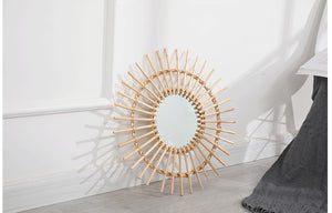 Nadine Rattan Wall Mirror