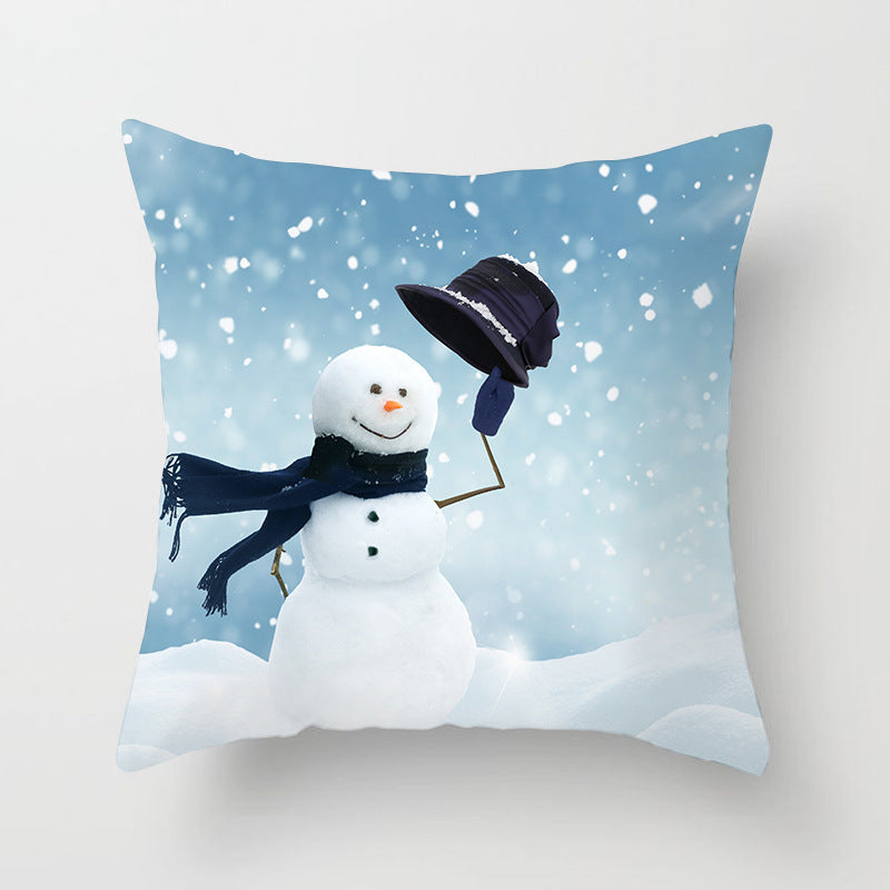Snowman Christmas Pillow Case