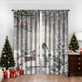 3D Digital Printed Christmas Curtains