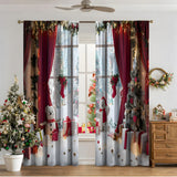 3D Digital Printed Christmas Curtains