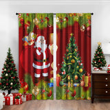 3D Digital Printed Christmas Curtains