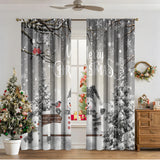 3D Digital Printed Christmas Curtains