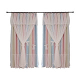 Nordic Simple Hollow Star Princess Wind Bedroom Blackout Curtains