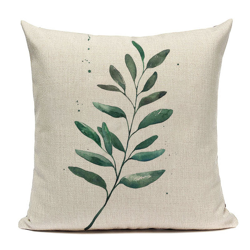 Leaf Hugging Pillow Case Sofa Cushion Napping Pillow Lumbar Cushion Cover Pillow Case Seat Pillow Cover