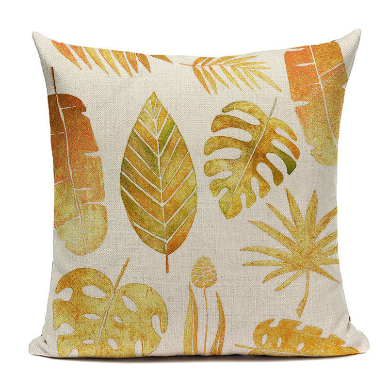 Leaf Hugging Pillow Case Sofa Cushion Napping Pillow Lumbar Cushion Cover Pillow Case Seat Pillow Cover