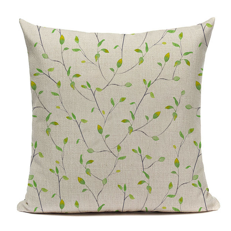 Leaf Hugging Pillow Case Sofa Cushion Napping Pillow Lumbar Cushion Cover Pillow Case Seat Pillow Cover
